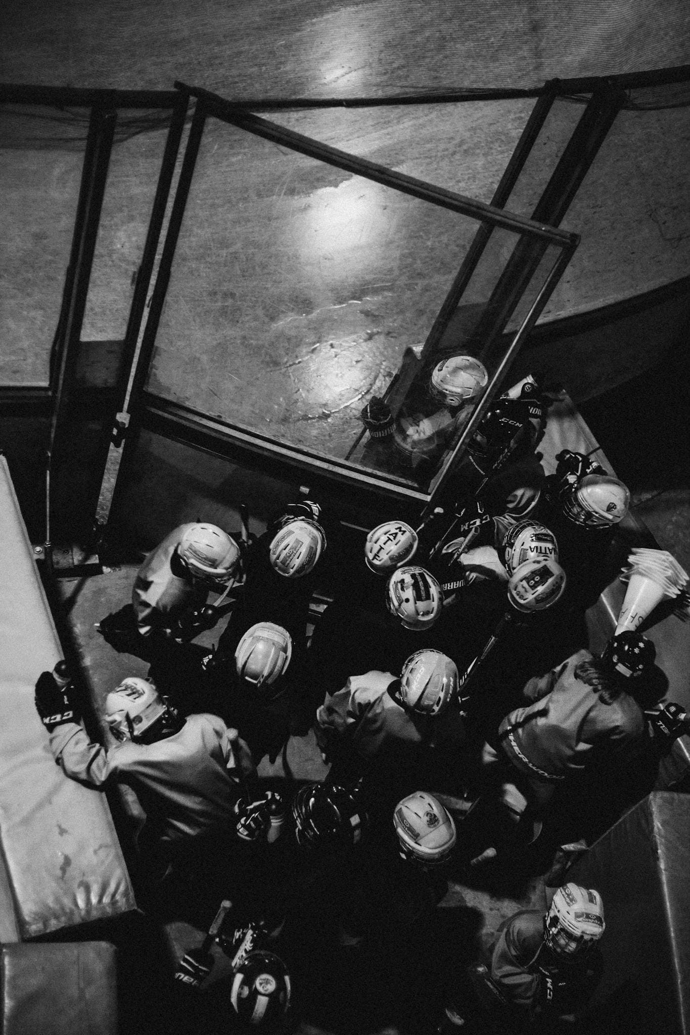 LA Kings hockey team at the rink
