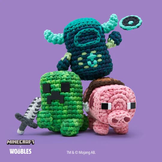 Minecraft crochet kit bundle from The Woobles